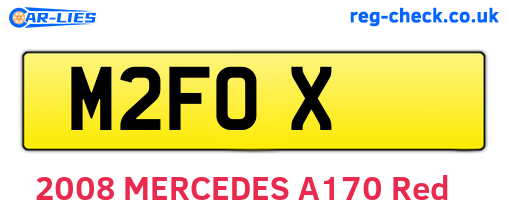 M2FOX are the vehicle registration plates.