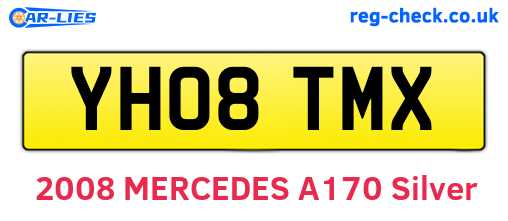 YH08TMX are the vehicle registration plates.