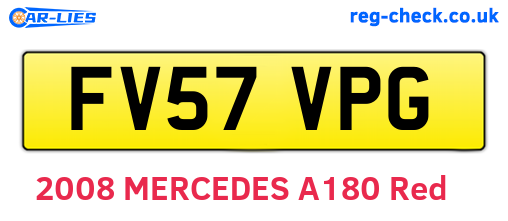 FV57VPG are the vehicle registration plates.