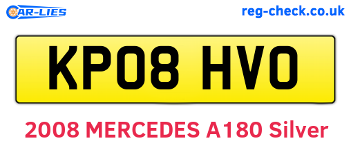 KP08HVO are the vehicle registration plates.