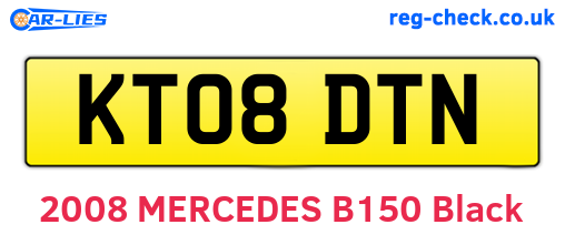 KT08DTN are the vehicle registration plates.