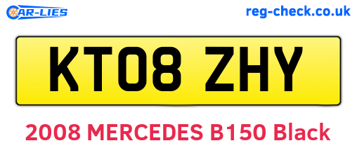 KT08ZHY are the vehicle registration plates.