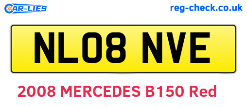 NL08NVE are the vehicle registration plates.
