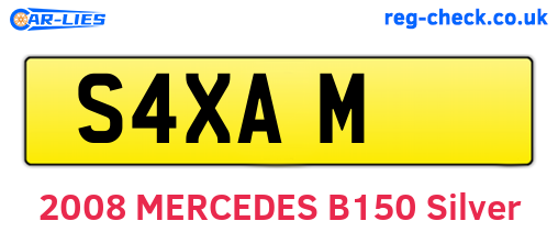S4XAM are the vehicle registration plates.