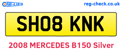 SH08KNK are the vehicle registration plates.