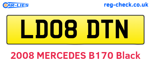 LD08DTN are the vehicle registration plates.