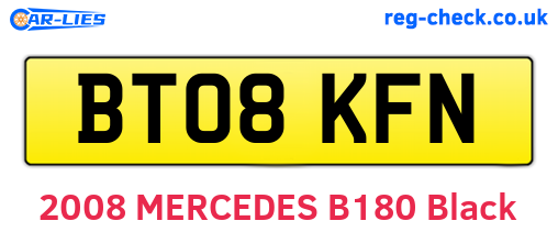 BT08KFN are the vehicle registration plates.