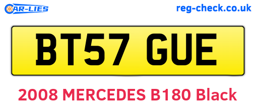 BT57GUE are the vehicle registration plates.