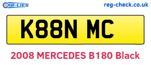 K88NMC are the vehicle registration plates.