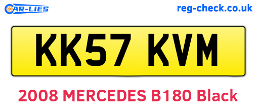 KK57KVM are the vehicle registration plates.