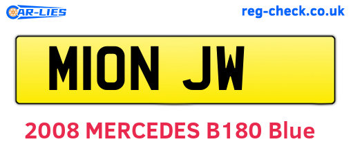 M10NJW are the vehicle registration plates.