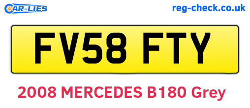 FV58FTY are the vehicle registration plates.