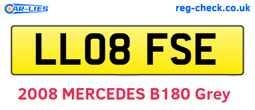 LL08FSE are the vehicle registration plates.
