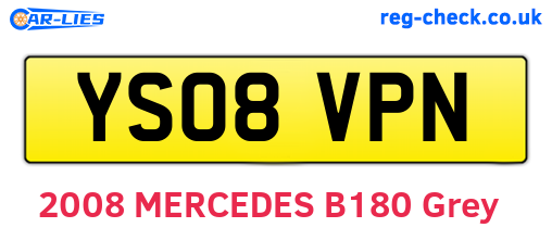 YS08VPN are the vehicle registration plates.