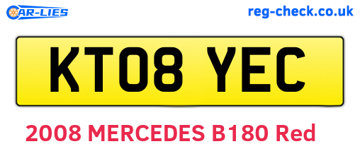 KT08YEC are the vehicle registration plates.