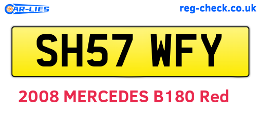 SH57WFY are the vehicle registration plates.