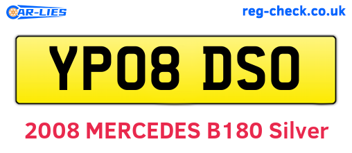 YP08DSO are the vehicle registration plates.