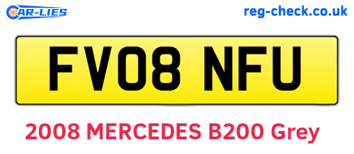 FV08NFU are the vehicle registration plates.