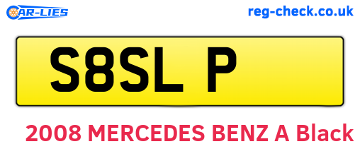 S8SLP are the vehicle registration plates.