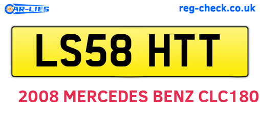LS58HTT are the vehicle registration plates.