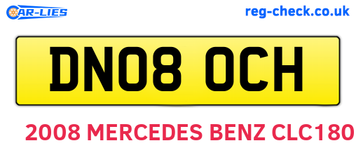 DN08OCH are the vehicle registration plates.