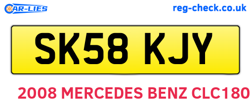 SK58KJY are the vehicle registration plates.