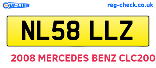 NL58LLZ are the vehicle registration plates.