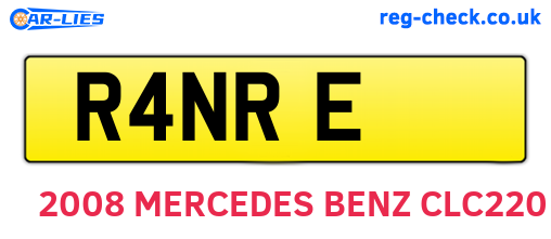R4NRE are the vehicle registration plates.