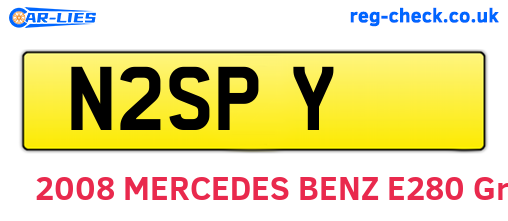 N2SPY are the vehicle registration plates.