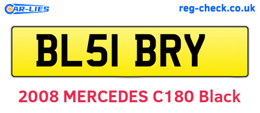 BL51BRY are the vehicle registration plates.