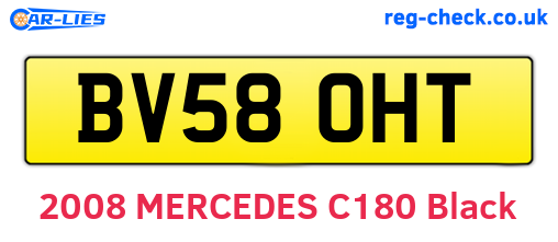 BV58OHT are the vehicle registration plates.