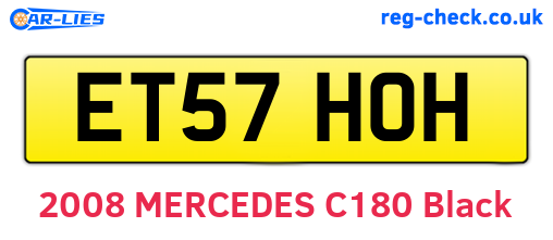 ET57HOH are the vehicle registration plates.