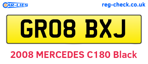 GR08BXJ are the vehicle registration plates.