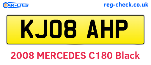 KJ08AHP are the vehicle registration plates.