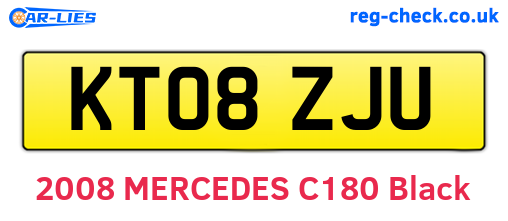 KT08ZJU are the vehicle registration plates.