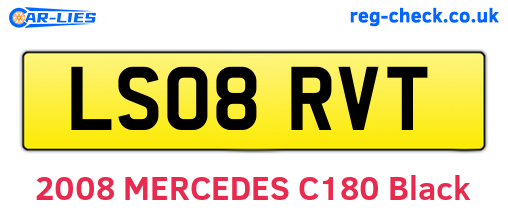 LS08RVT are the vehicle registration plates.