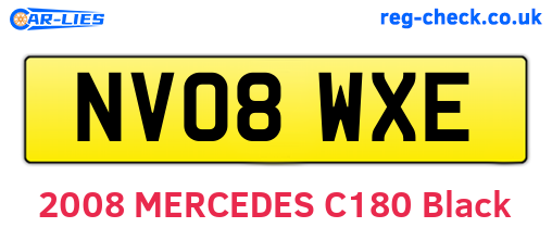 NV08WXE are the vehicle registration plates.