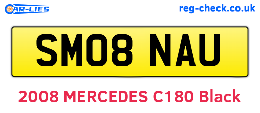 SM08NAU are the vehicle registration plates.