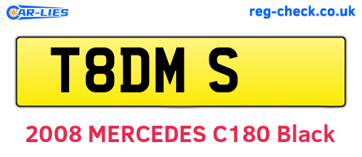 T8DMS are the vehicle registration plates.