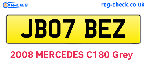 JB07BEZ are the vehicle registration plates.