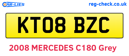 KT08BZC are the vehicle registration plates.
