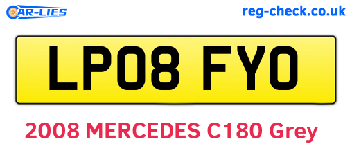 LP08FYO are the vehicle registration plates.
