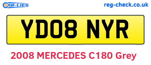 YD08NYR are the vehicle registration plates.