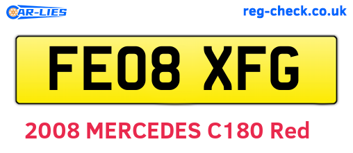 FE08XFG are the vehicle registration plates.
