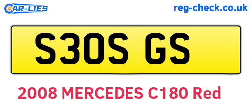 S30SGS are the vehicle registration plates.