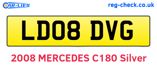 LD08DVG are the vehicle registration plates.