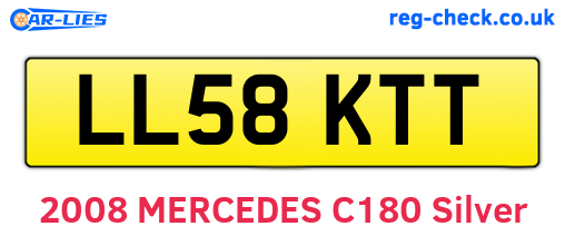 LL58KTT are the vehicle registration plates.