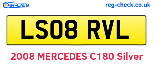 LS08RVL are the vehicle registration plates.