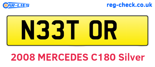 N33TOR are the vehicle registration plates.
