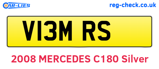 V13MRS are the vehicle registration plates.